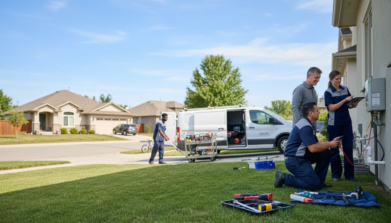 Tankless water heater service in Latham, IL